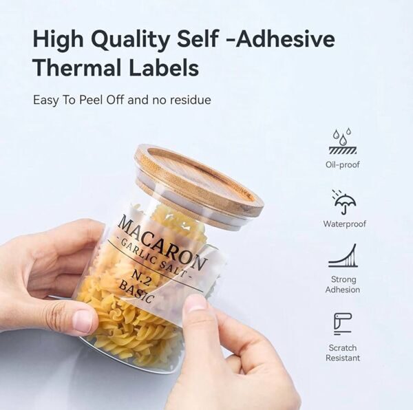 Термо этикетки ПРОЗРАЧНЫЕ 50:80 мм, для NIIMBOT